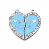 Alloy Enamel Split Pendant LS-ENAM-S130-25B-1