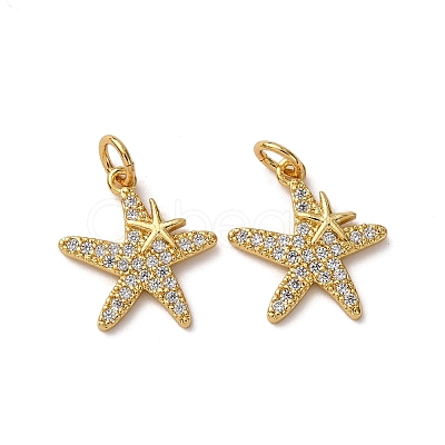 Brass Micro Pave Cubic Zirconia Pendants KK-A271-02D-G-1