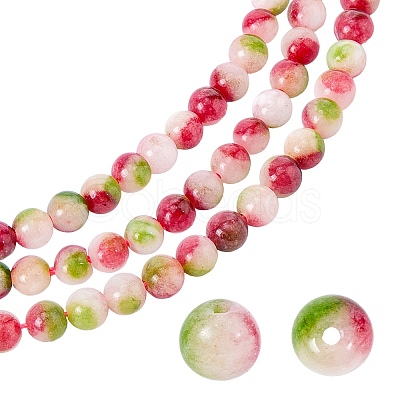 1 Strand Dyed Natural Gemstone Imitation Tourmaline Beads Strands G-SP0001-43-1