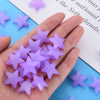 Imitation Jelly Acrylic Beads MACR-S373-90-E04-1