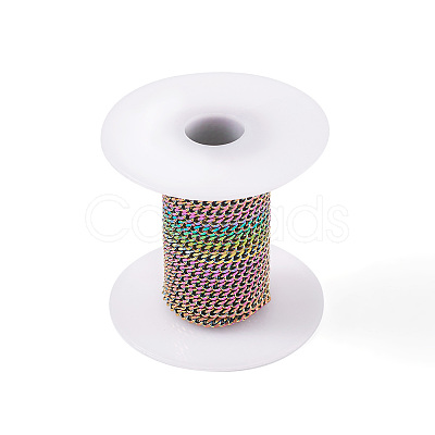PVD Vacuum Plating 304 Stainless Steel Twisted Chains CHS-TA0001-15-1