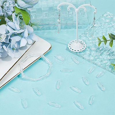 160Pcs Transparent Acrylic Beads TACR-SC0002-74-1
