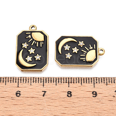 Ion Plating(IP) 304 Stainless Steel Pendants STAS-N107-06B-G-1