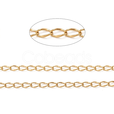 3.28 Feet Ion Plating(IP) 304 Stainless Steel Twisted Chains X-CHS-H007-16G-1