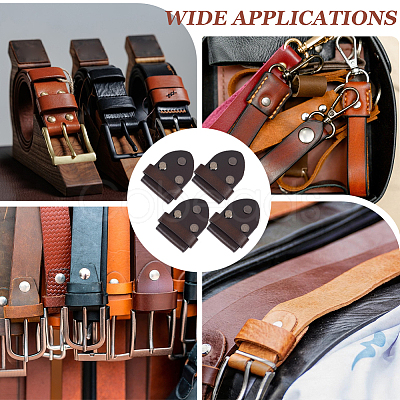 6Pcs Cowhide Leather Loop Keepers FIND-GF0009-19A-1