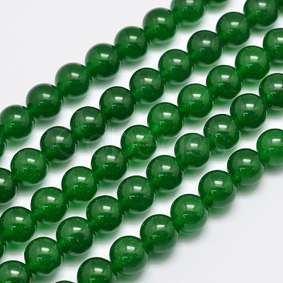 Natural & Dyed Malaysia Jade Bead Strands G-A146-10mm-A06-1