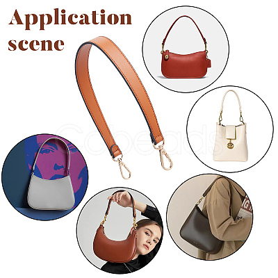 PU Imitation Leather Bag Handles DIY-WH0185-48A-1