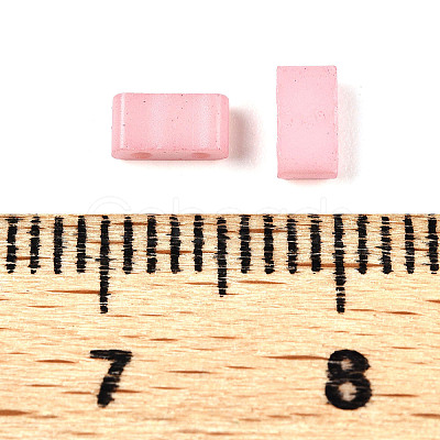 2-Hole Baking Paint Glass Seed Beads SEED-S023-17B-23-1