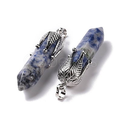 Natural & Synthetic Gemstone Big Pointed Pendants G-E059-03AS-1