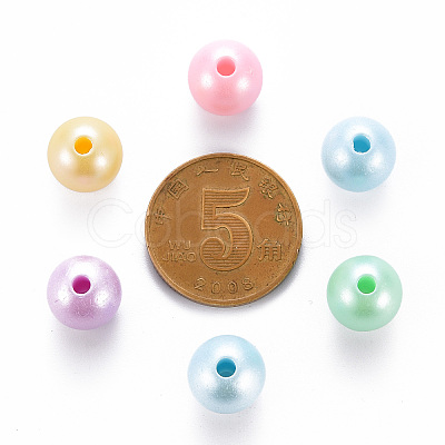 Opaque Acrylic Beads X-MACR-S370-H10mm-1