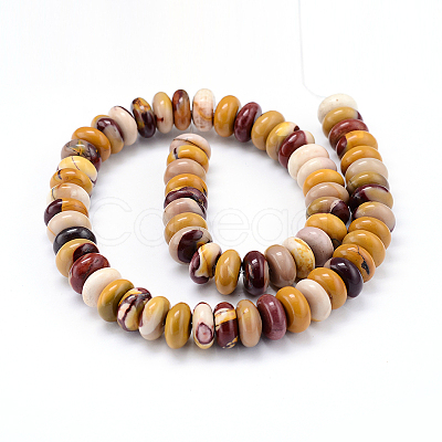 Rondelle Natural Mookaite Beads Strands G-F216-22-1