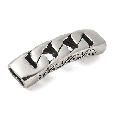 304 Stainless Steel Twisted Chain Connector Charms STAS-Z147-11AS-03-1