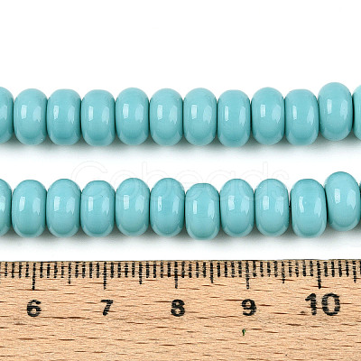 Opaque Solid Color Glass Beads Strands X-GLAA-ZX008-8mm-18R-1