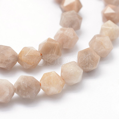 Natural Sunstone Beads Strands G-F523-10-8mm-1