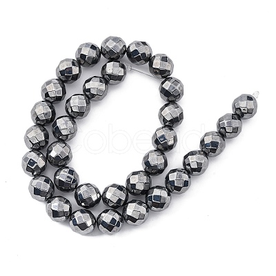 Synthetic Terahertz Stone Beads Strands G-P571-H01-01-1