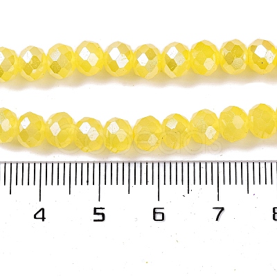 Baking Electroplate Glass Beads Strands X-DGLA-A039-J10mm-B23-1
