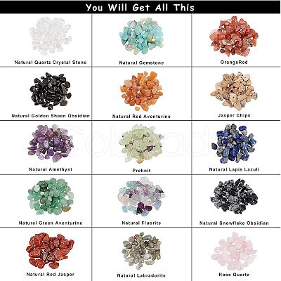 Natural Gemstone Chips Beads G-NB0001-53-1