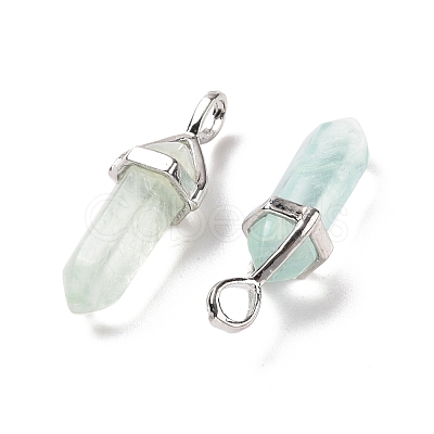 Natural Fluorite Pointed Pendants G-K329-36P-1