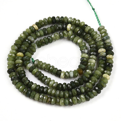 Natural Canadian Jade Beads Strands G-T141-42-1