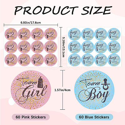 2 Sheets 2 Colors Gold Stamping Round Dot Paper Sealed Decorative Stickers STIC-WH0004-19-1