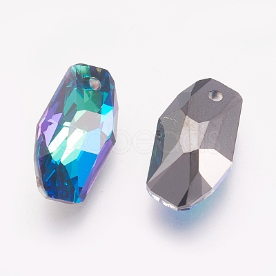 K9 Glass Rhinestone Pendants GLAA-K034-C03-A-1