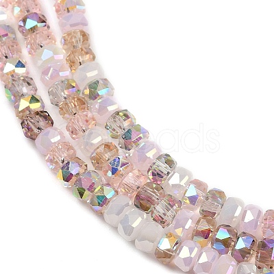 Electroplate Glass Beads Strands EGLA-B011-04A-02-1