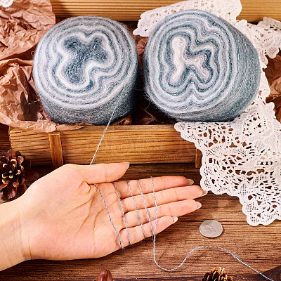 Gradient Segment Dyed Super Fine Mohair Yarn DIY-TAC0033-03A-1