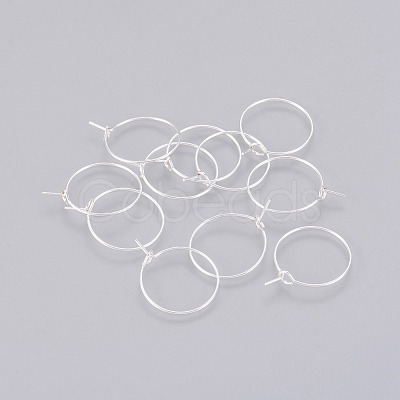 Brass Wine Glass Charm Rings Hoop Earrings X-EC067-5S-1