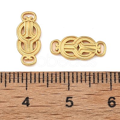 Brass Knot Links Connector Charms KK-F941-06G-1