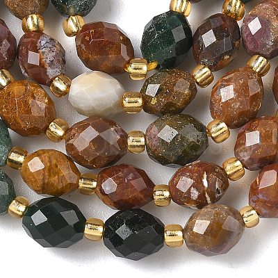 Natural Ocean Jasper Beads Strands G-F809-A36-01-1
