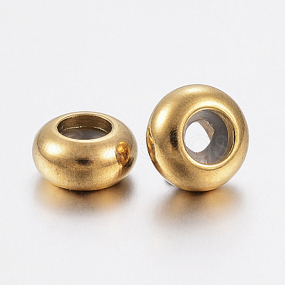 Ion Plating(IP) 202 Stainless Steel Beads LS-X-STAS-F148-8mm-07G-1