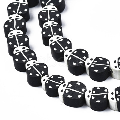Handmade Polymer Clay Bead Strands CLAY-N011-43B-10-1