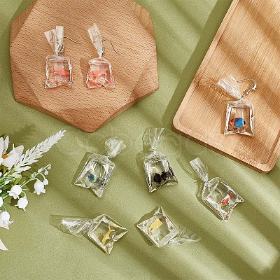 DIY Goldfish Water Bag Dangle Earring Making Kit DIY-CA0003-90-1