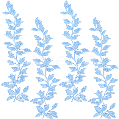 4Pcs Polyester Iron on/Sew On Patches PATC-CP0001-11A-1
