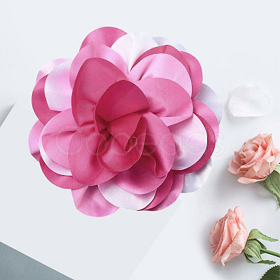 Multi Petal Flower Cloth Brooches JEWB-CN0001-14B-1