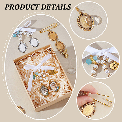 DIY Oval Alloy Graduation Cap Pendant Kits PALLOY-GA00006-1