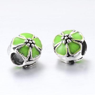 Alloy Enamel European Beads MPDL-T001-02M-1