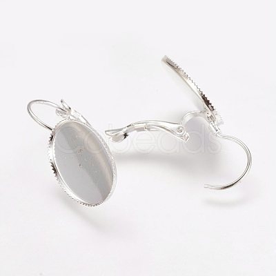 Brass Leverback Earring Findings KK-H170-S-1