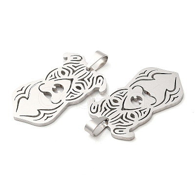 Non-Tarnish 201 Stainless Steel Pendants STAS-Q245-03P-1
