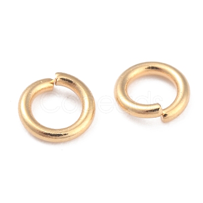 Rack Plating Brass Open Jump Rings KK-O139-18J-G-1