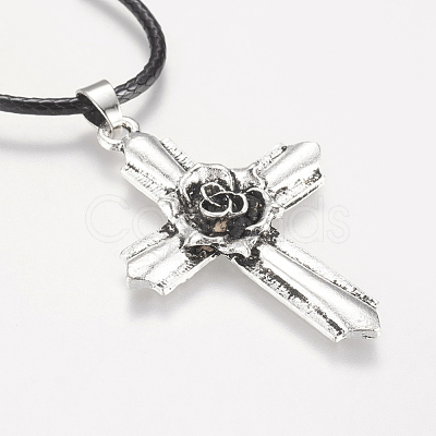 Alloy Pendant Necklaces NJEW-P197-02-1