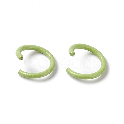 Spray Painted Iron Open Jump Rings IFIN-D088-01C-1