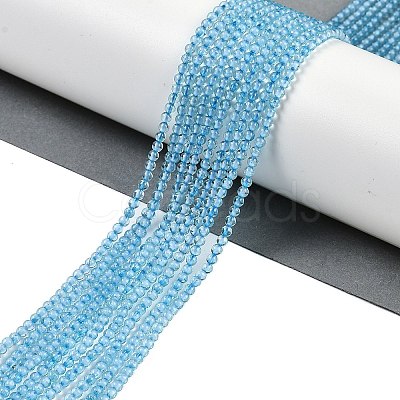 Natural Blue Topaz Beads Strands G-P553-A01-02-1
