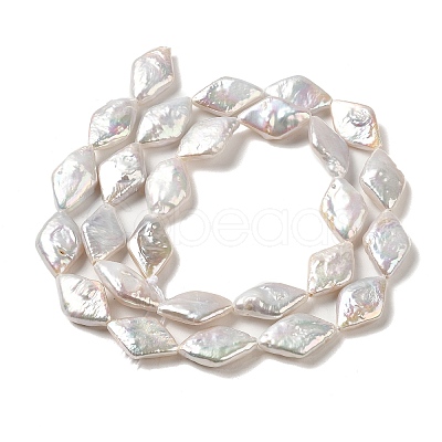 Natural Baroque Pearl Keshi Pearl Beads Strands PEAR-E016-009-1