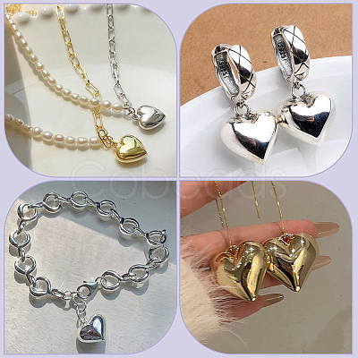 6Pcs 2 Colors Eco-Friendly Brass Pendants KK-BBC0024-64-1