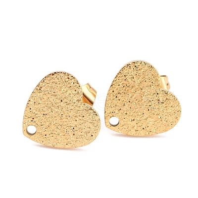 Ion Plating(IP) 304 Stainless Steel Stud Earring Findings X-EJEW-O104-14G-1