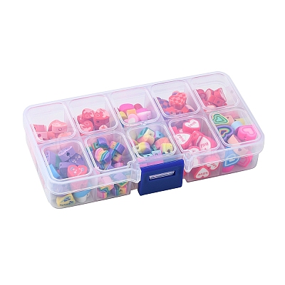 200Pcs 10 Styles Handmade Polymer Clay Beads CLAY-FS0001-29-1