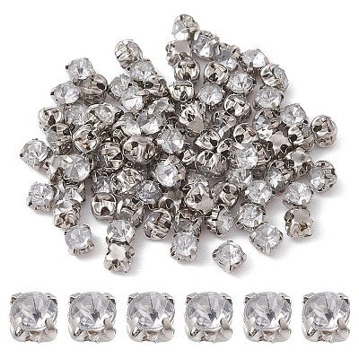 Square Sew on Rhinestone FIND-YW0003-10G-1