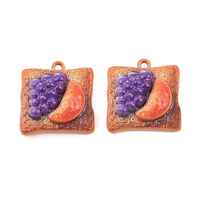 Baking Paint Zinc Alloy Pendants AL-CBA032C-03D-1