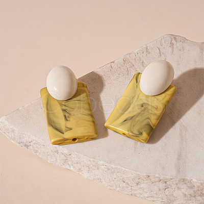 Acrylic Stud Earrings FS-WG37C6A-01-1
